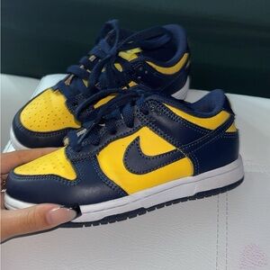 Kids' Navy and Yellow Sneakers